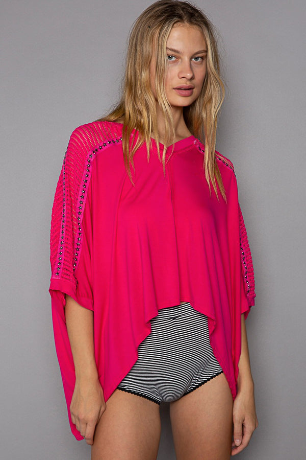 Everly Top Electric Pink