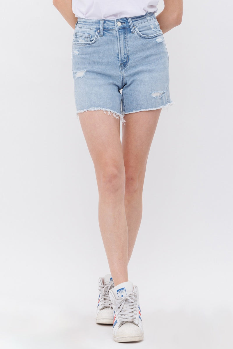 Mica Midi Denim Shorts