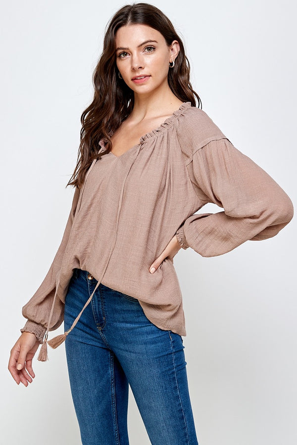 Harlee Top Taupe