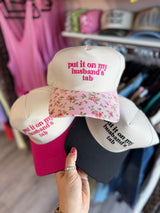 Put it on my husbands tab Canvas Hat