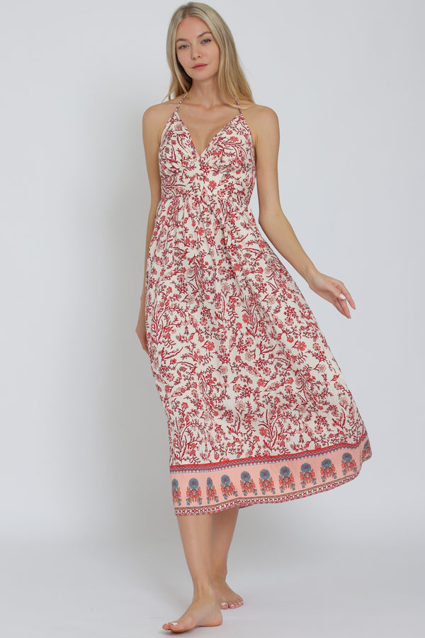 Capri Halter Midi Dress