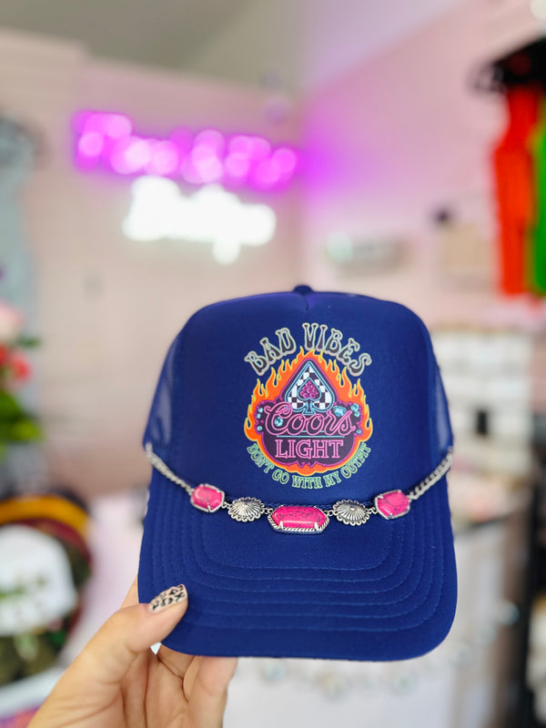 Bad Vibes Coors Light Trucker Hat
