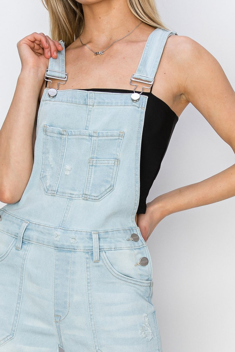 Everett Risen Denim Overalls