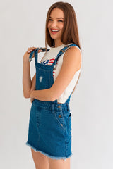 Western Belt Denim Skirtall