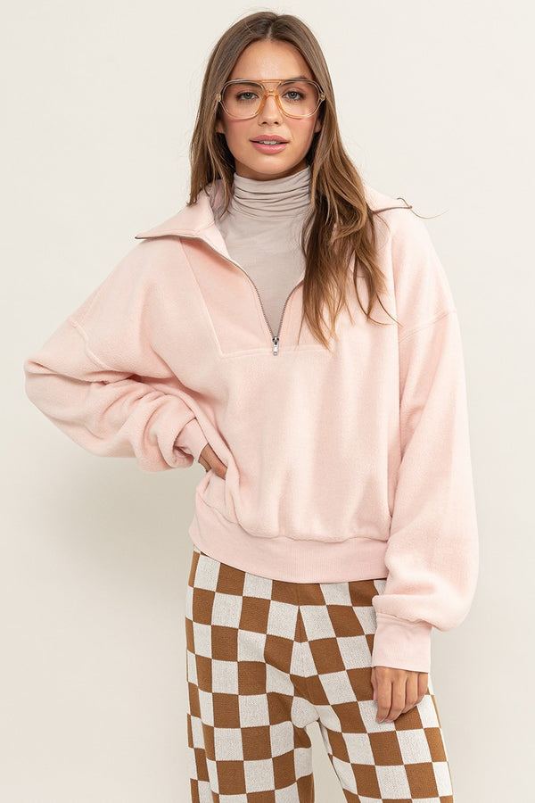Avery Dusty Pink Pullover