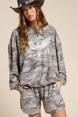 Free Bird Camo Pullover