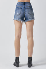Risen Dark Wash Shorts