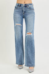 Risen Mid Rise Tummy Control Jeans