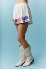 Patriotic Bow Skort