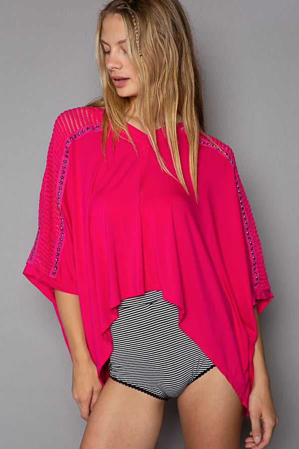 Everly Top Electric Pink