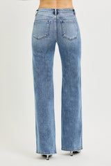 Risen Mid Rise Tummy Control Jeans