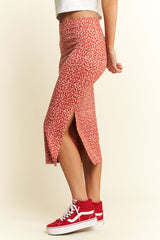 Zeplin Slit Midi Skirt