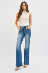 Risen Tummy Control Flare Jeans