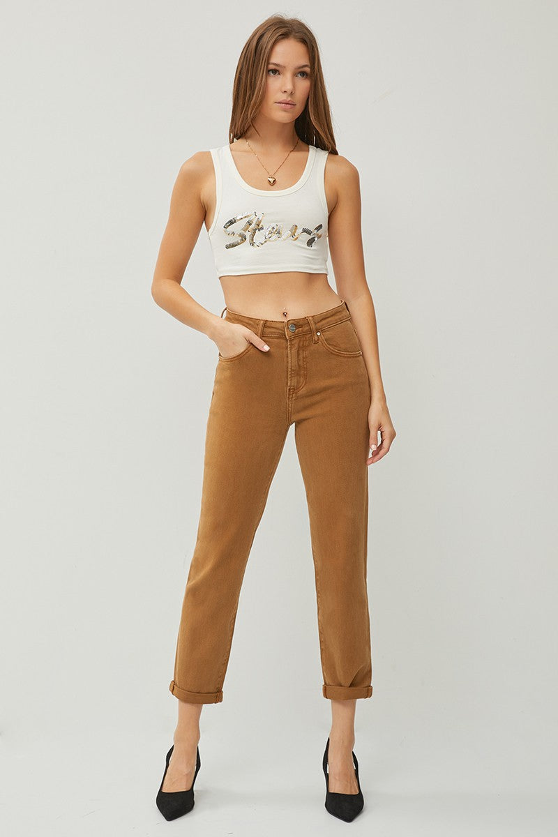 Risen Cappuccino Boyfriend Jeans
