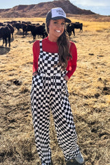 Check Me Wide Leg Overalls