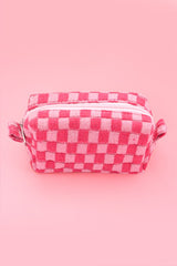 Checkered Cosmetic Bags
