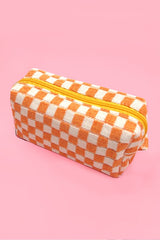 Checkered Cosmetic Bags