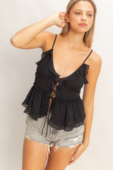 Cleo Tie Top