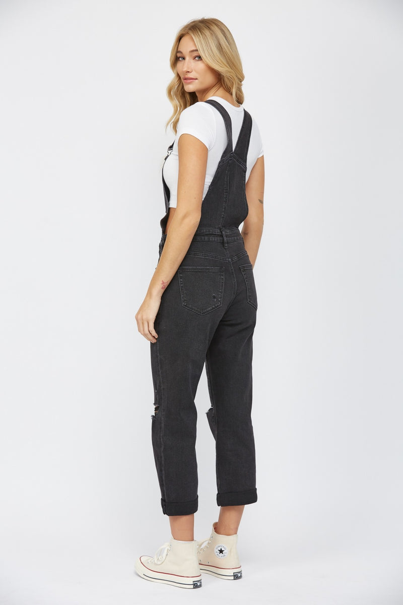 Mica Stretch Boyfriend Overalls
