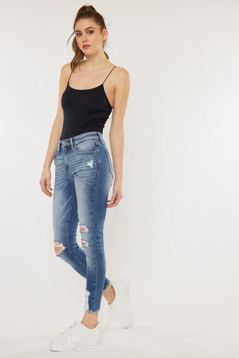 Kancan Fray Hem Skinny Jean
