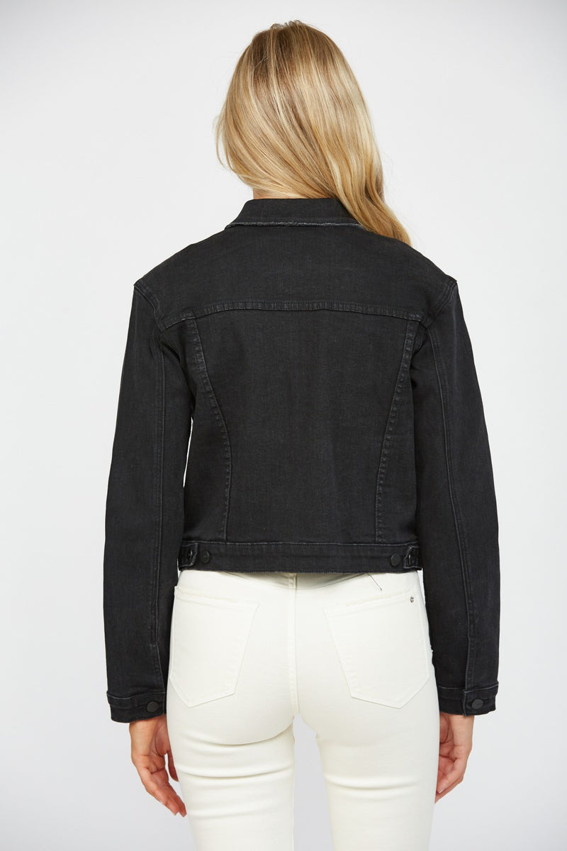 Mica Black Denim Jacket