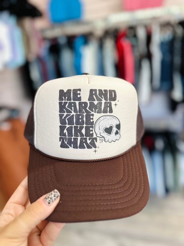 Me & Karma Trucker Hat