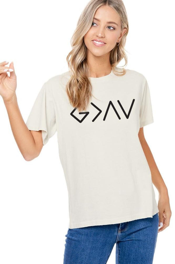 Greater than highs and lows graphic tee