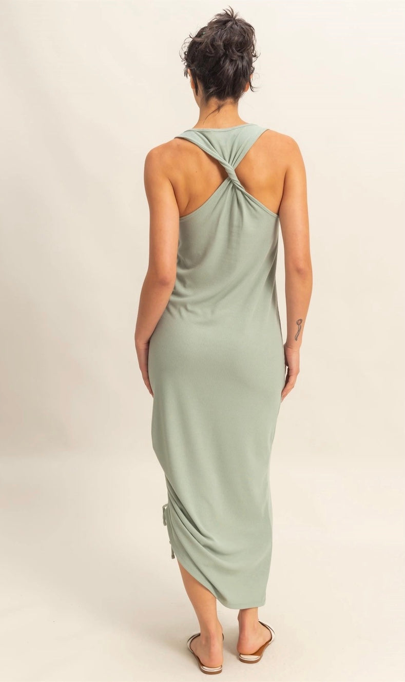 Twisted Tales Ribbed Dress