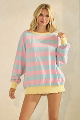 Payton Striped Knit Top