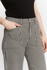 Mica Straight Leg Striped Jeans