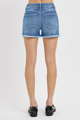 Risen Tummy Control Medium Wash Shorts