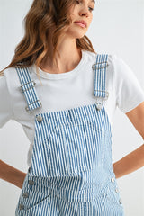 Mica striped Shortalls