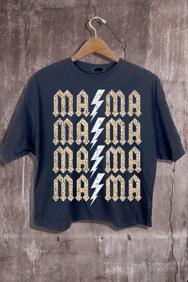 Mama Graphic Cropped Tee