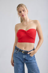 Claire Twist Front Crop