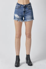 Risen Dark Wash Shorts