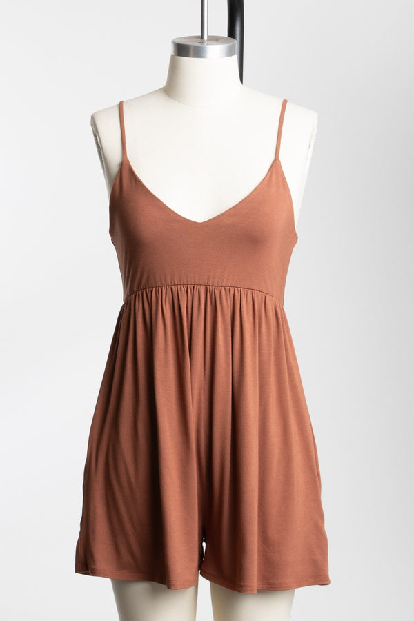 Easy Go Romper Mocha