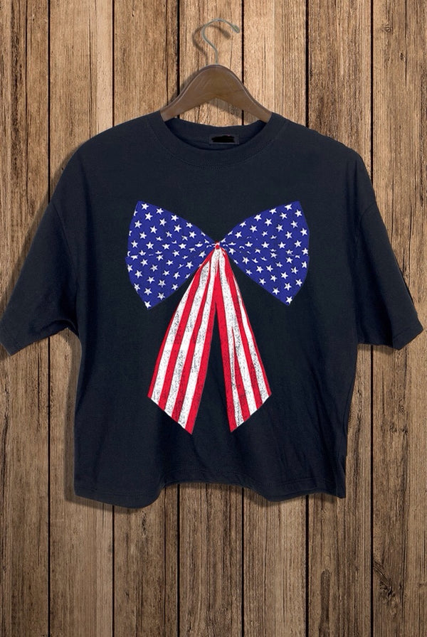 Miss America Graphic Cropped Tee