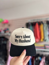 Sorry about my husband canvas caps