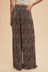 Leopard Plisse Pants