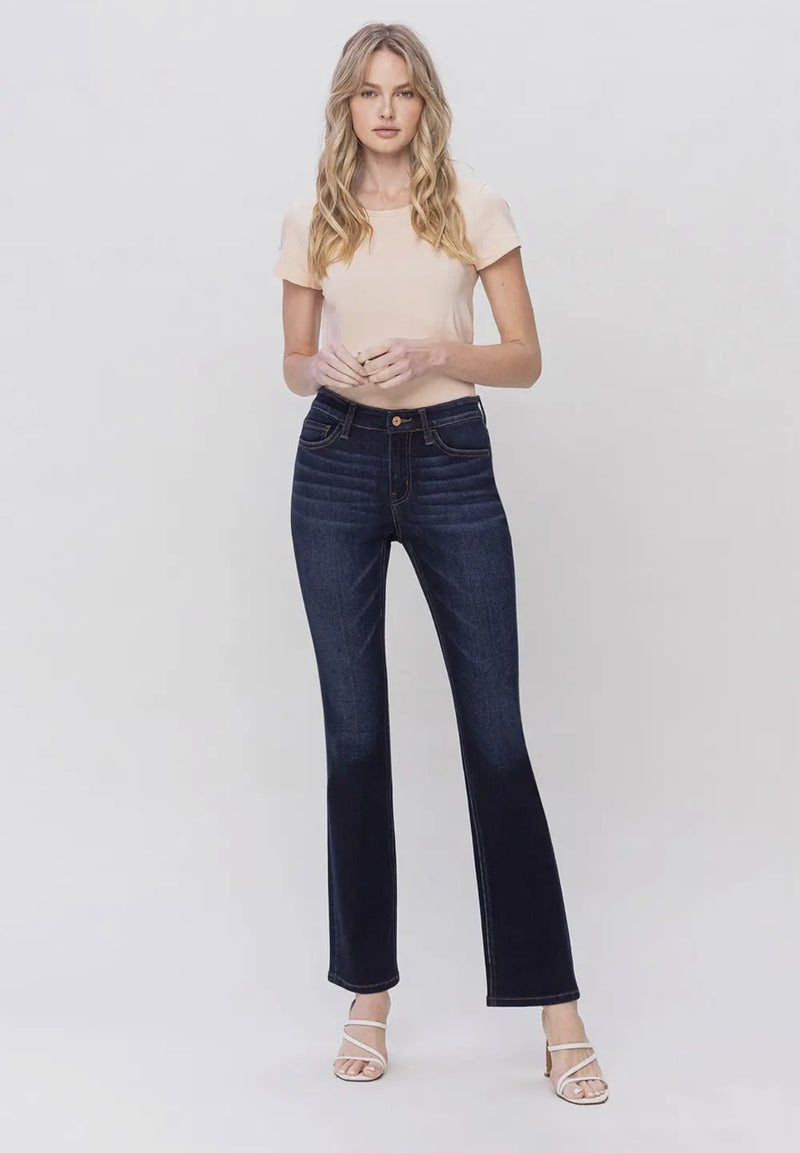 Vervet Mid Rise Dark Bootcut Jeans