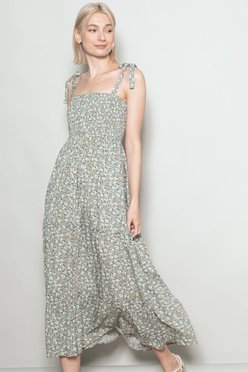 Maryville Button Front Maxi Dress