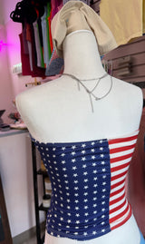 American Flag Tube Top