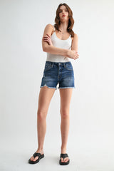 Dark Wash Mica Shorts
