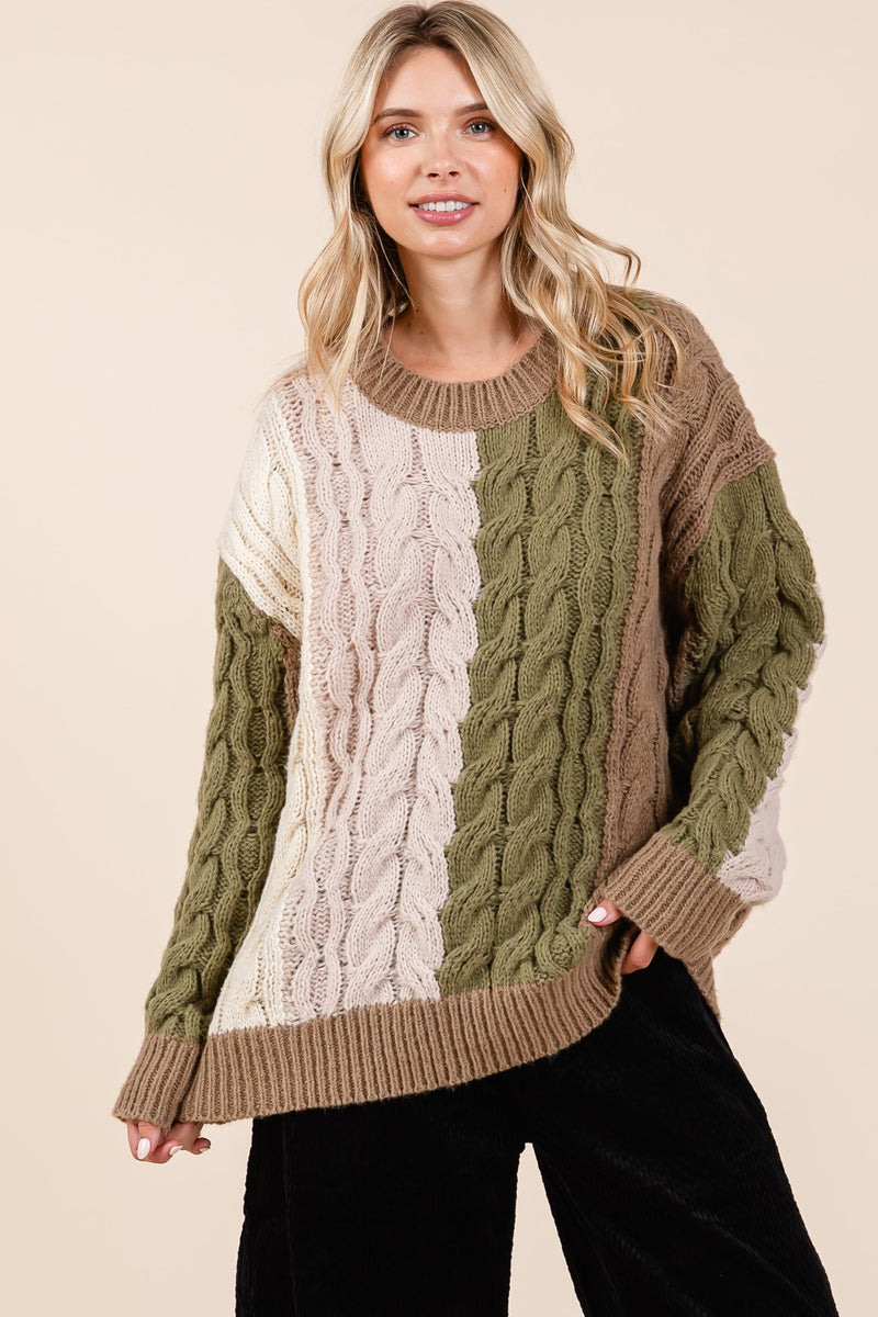 Nature Cable Knit Sweater