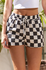 Check mate checkered shorts