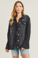 Risen Distressed Denim Jacket