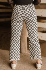 Moto Checkered Pants