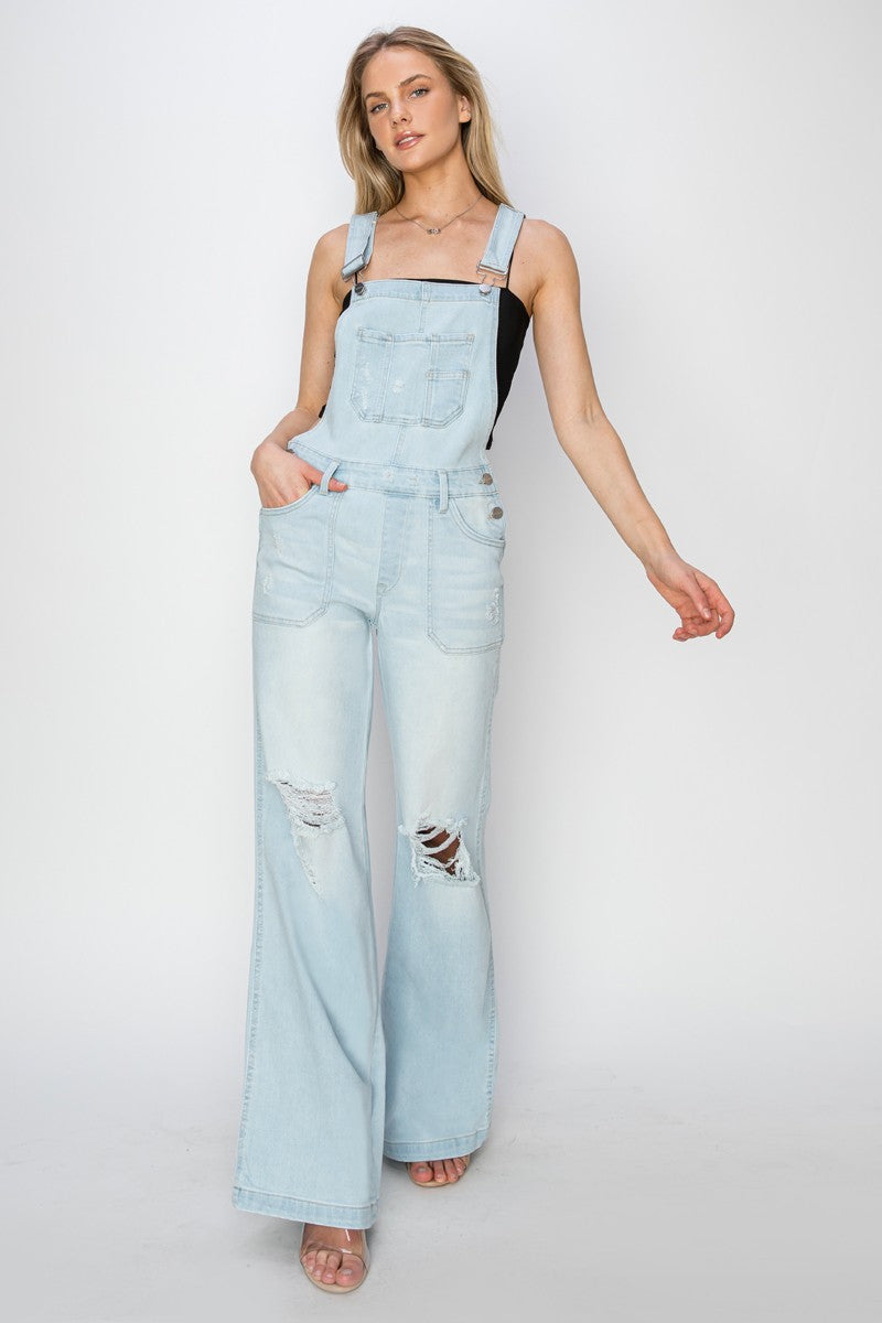 Everett Risen Denim Overalls