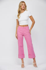 Mica Pink Cuff Jeans