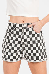 Tawny Checkered Shorts